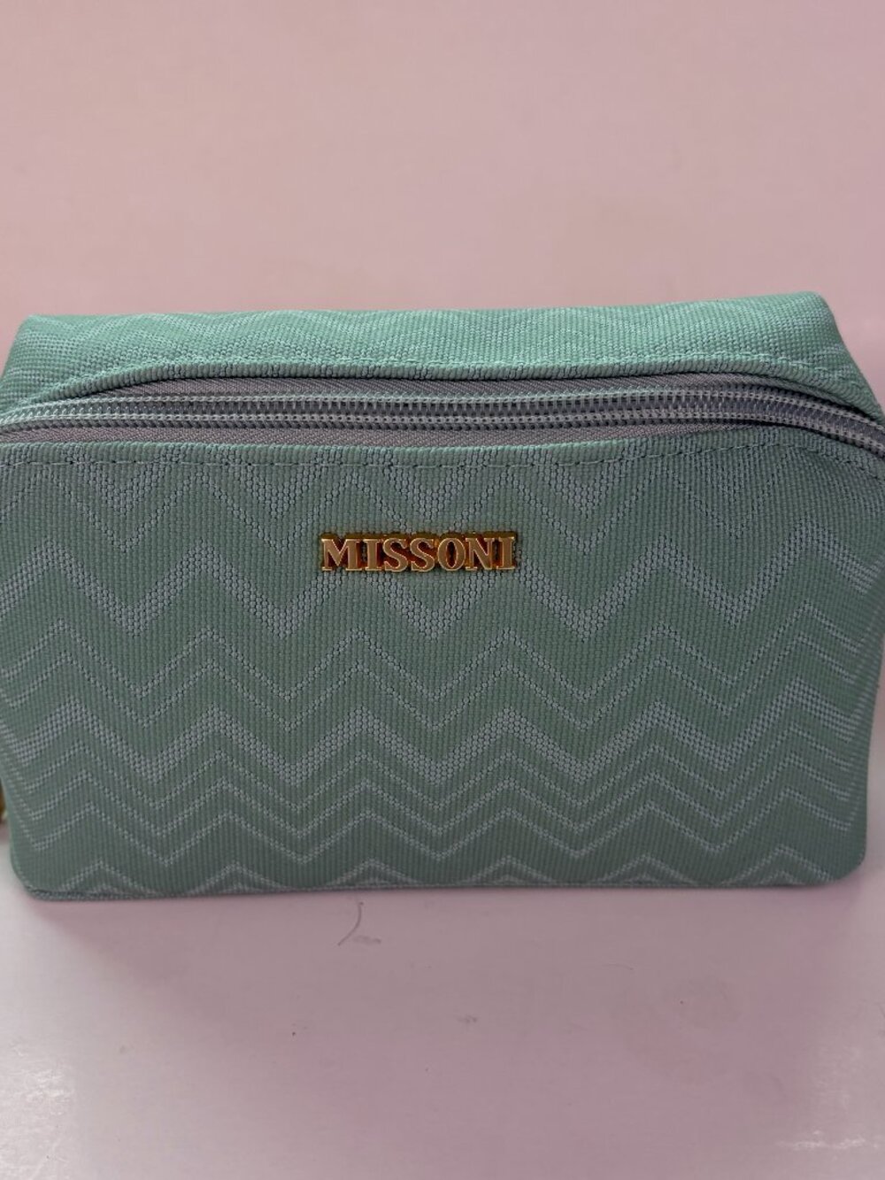 Missoni Delta One Amenity Bag Aqua Cosmetic Travel Case Sealed